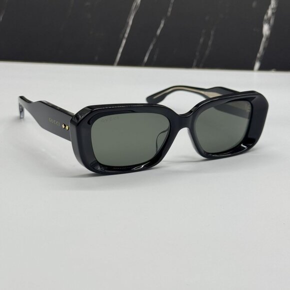 NEW GG1531SK 001 GUCCI BLACK SQUARE UNISEX GUCCI SUNGLASSES - Picture 5 of 12